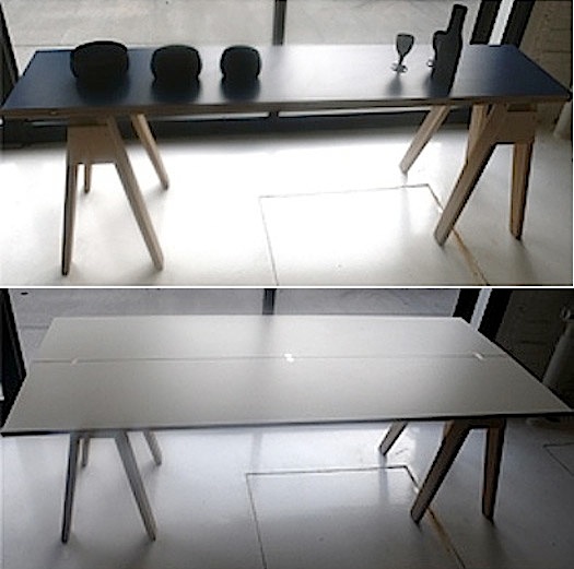hinged folding table top