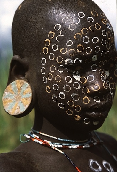 African face and body painting