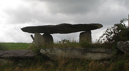 Knocknakilla Dolmen slab and stone table