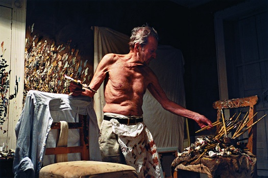 Lucien Freud, 82, painting