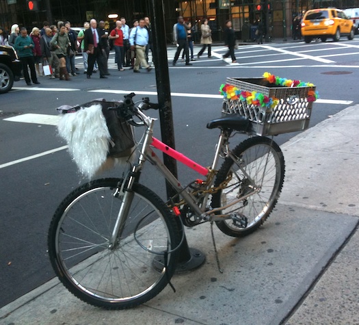 improvised bike carriers NYC