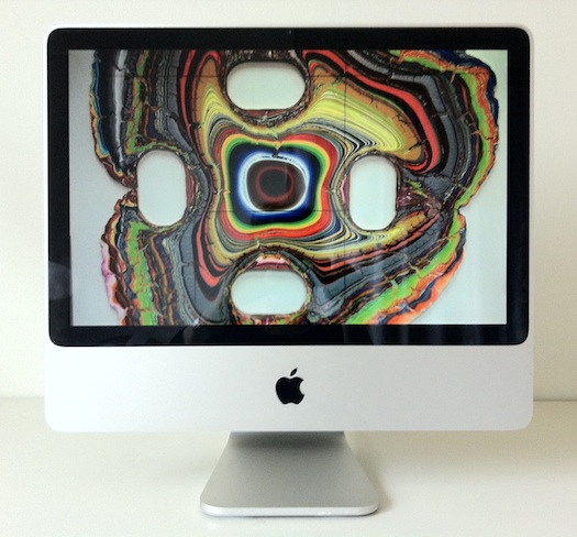 Holton Rower Pour Painting as screensaver