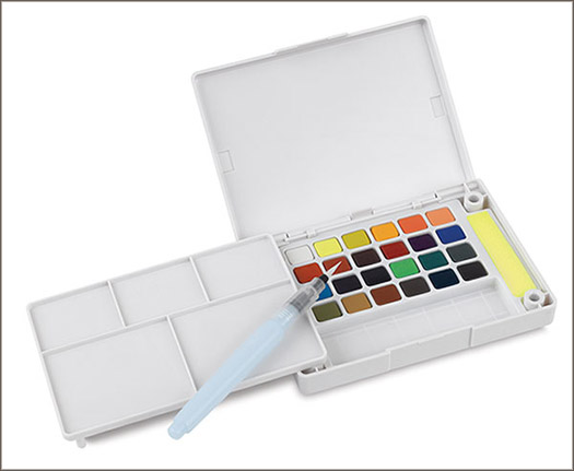 watercolor field paint box