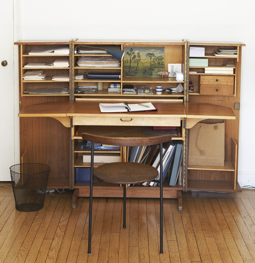 mid century modern folding desk