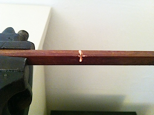 copper book bar paperweight