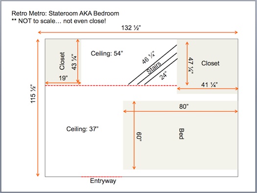 Tracy Metro Houseboat Bedroom plan