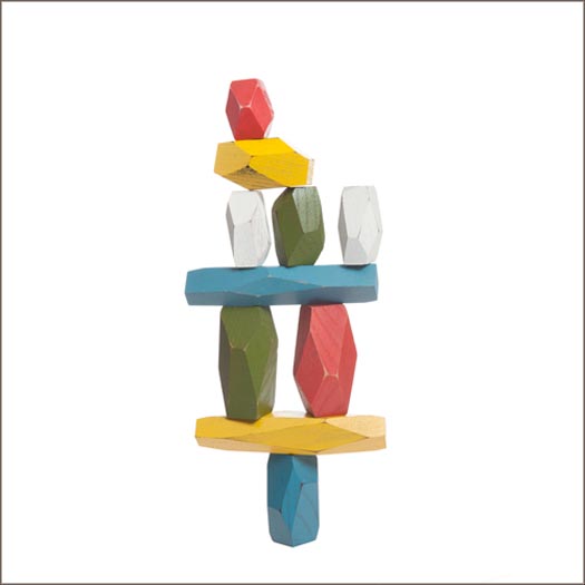 colorful balancing blocks made by areaware