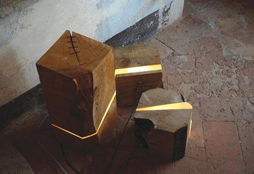 Marco Stefanneli's log lamps