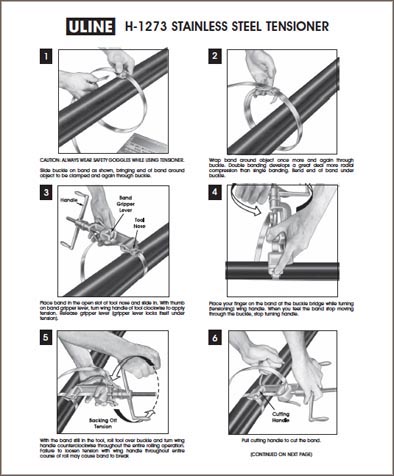 instructions for how to use a tensioner tool