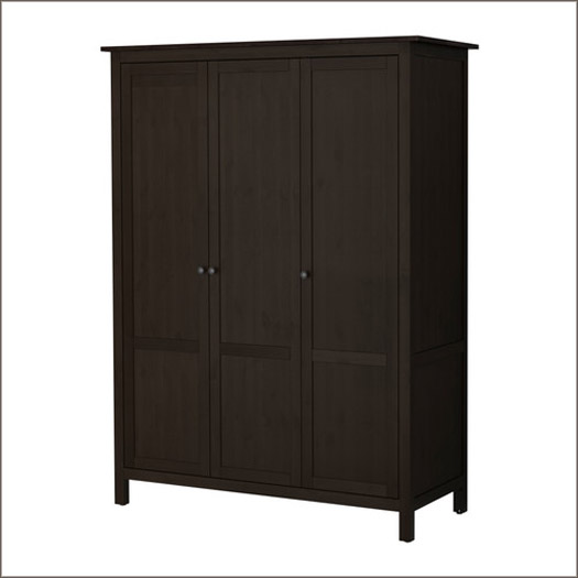 Ikea hemnes-wardrobe-hutch brown