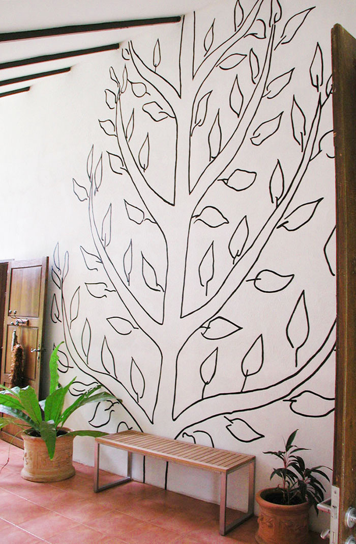 Matisse inspired tree wall