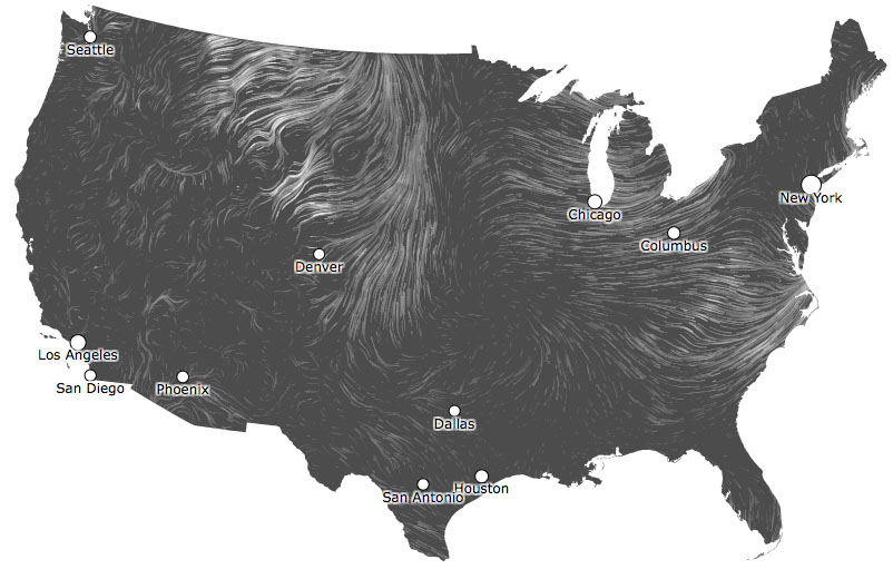 US wind Map