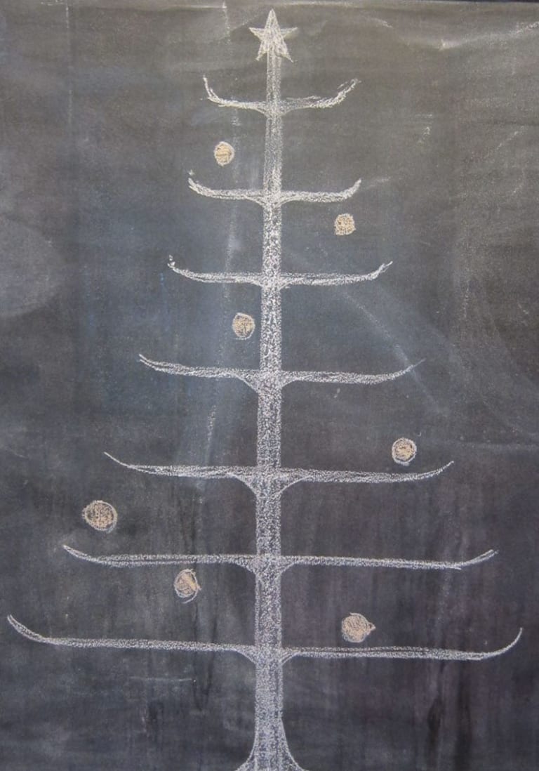 Draw Your Holiday Tree with Chalk or Pastels Improvised Life