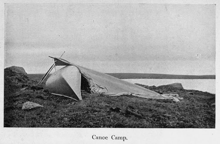 Canoe Shelter - Pritchard - Through Trackless Labrador - pg 143