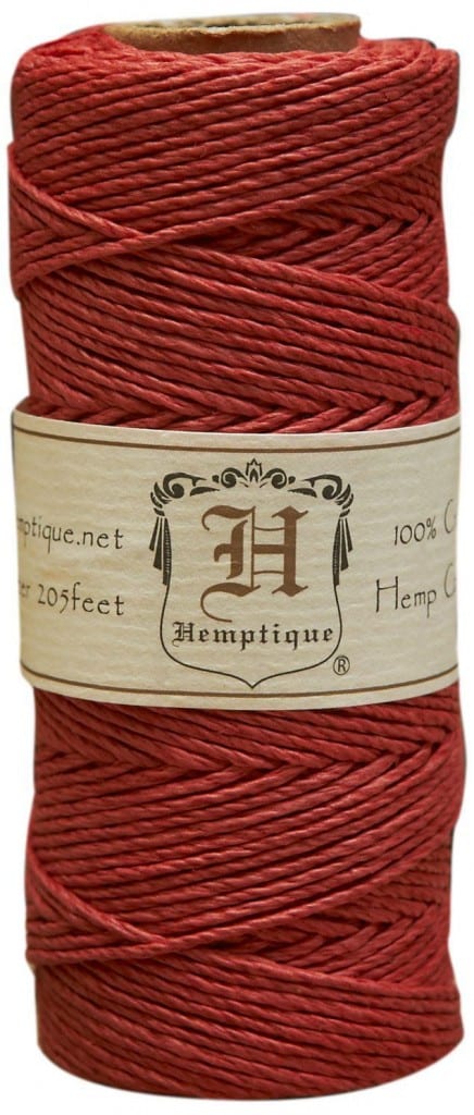 Hemptique hemp cord red