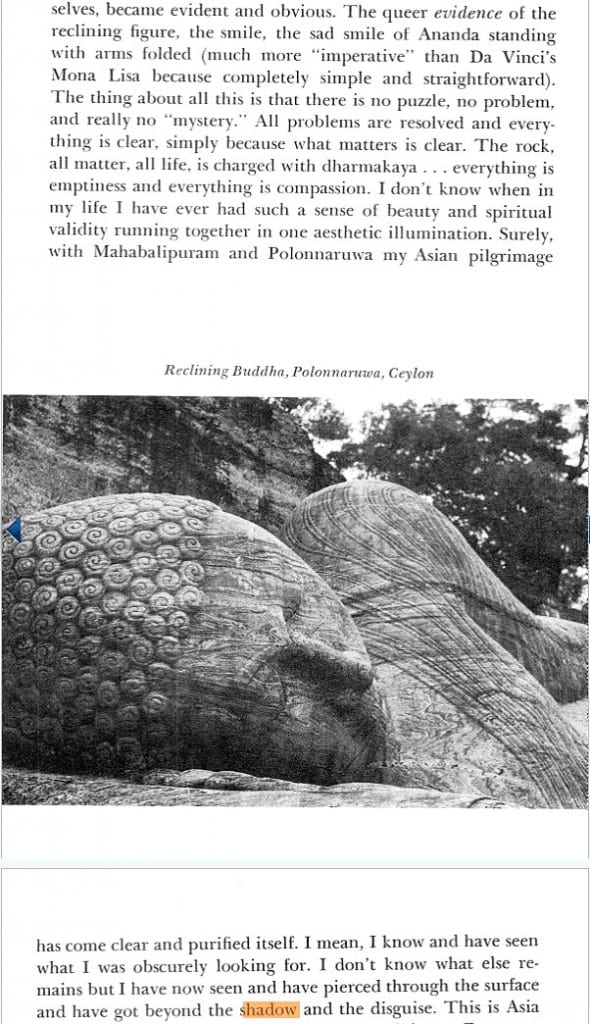 Thomas Merton Polonnaruwa revelation